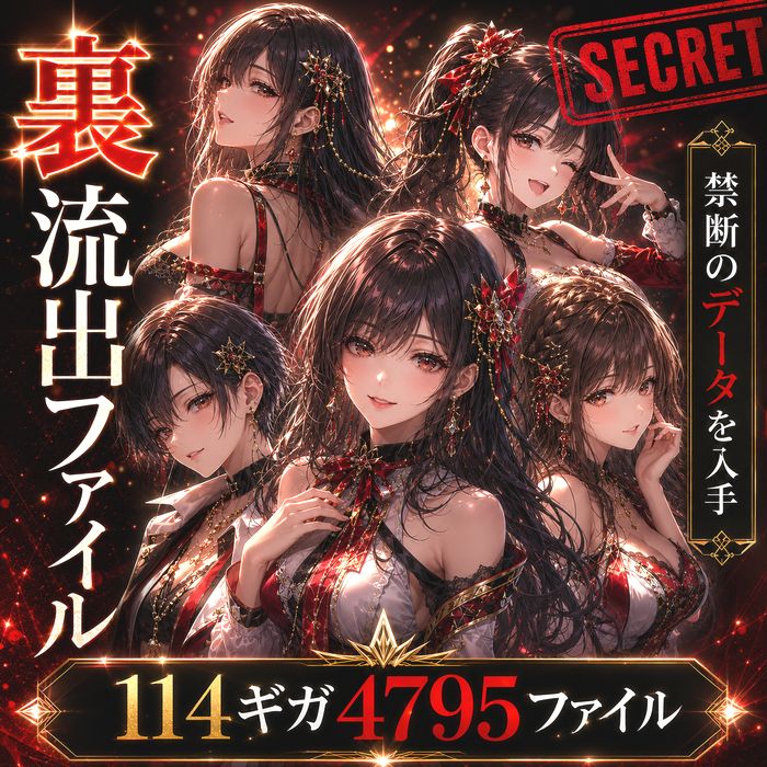裏・流出ファイル　禁断のデータ　１１４ギガ４７９５ファイル　期間限定