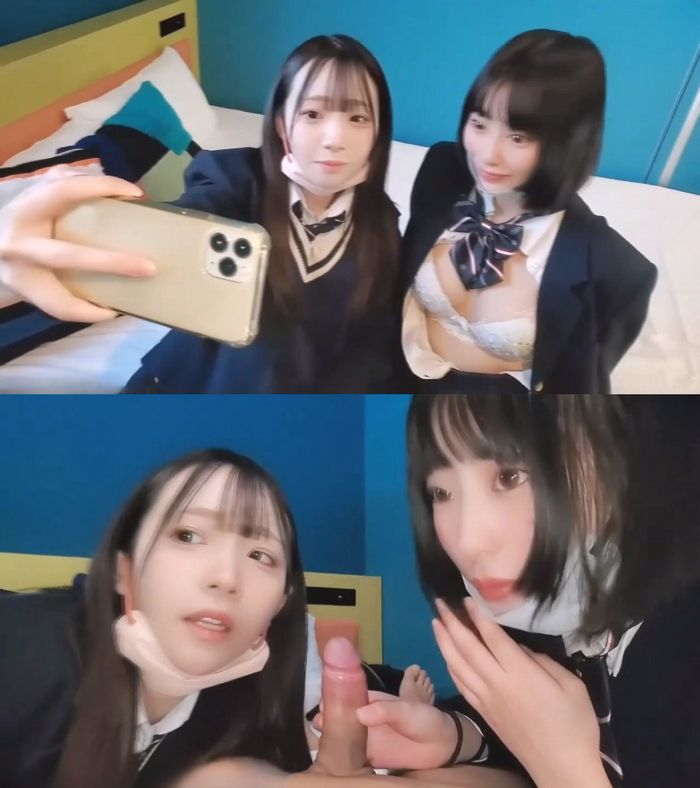 奇跡の可愛いの美〇女 2人と夢の３P