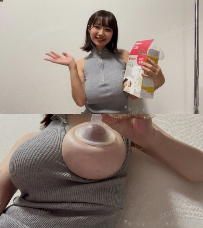 「おっぱいに出していいよ♡」爆乳正統派美女の完全プライベートエロ自撮り