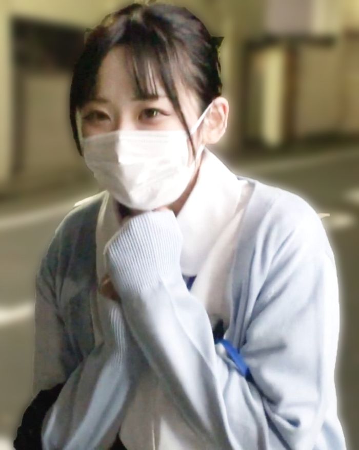 【本物素人】国立病院勤務の純白Fカップ看護師。フェラ抜きごっくん+危険日種付け生中出し。※オリジナル個撮